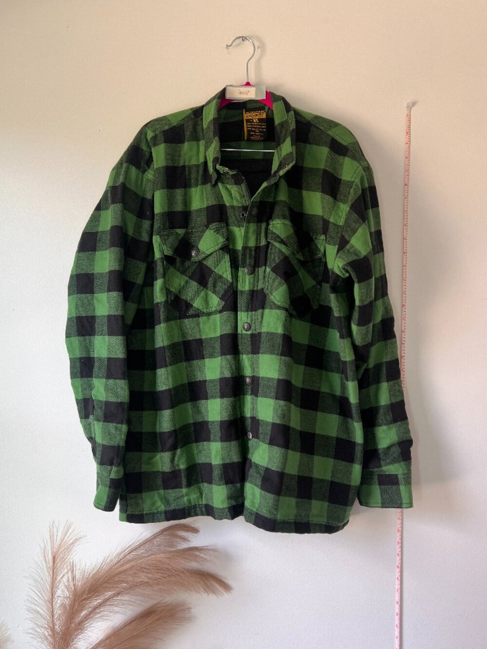 Scorpion Covert Moto Flannel Motorcycle Riding Shirt Green Black XL Kevlar